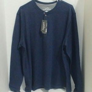 New Eddie Bauer Men's Sweater XL Heather Indigo